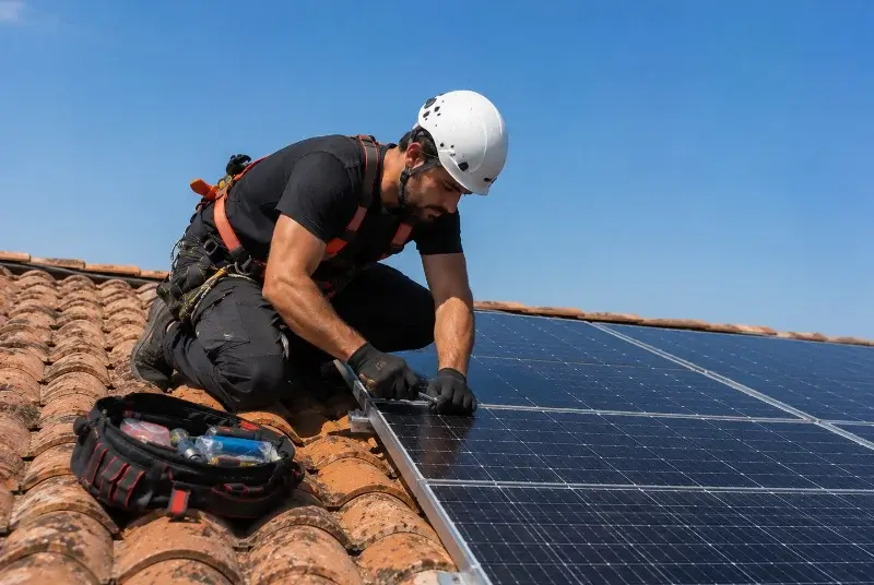 Maintenance et monitoring de panneaux solaires à Montravers